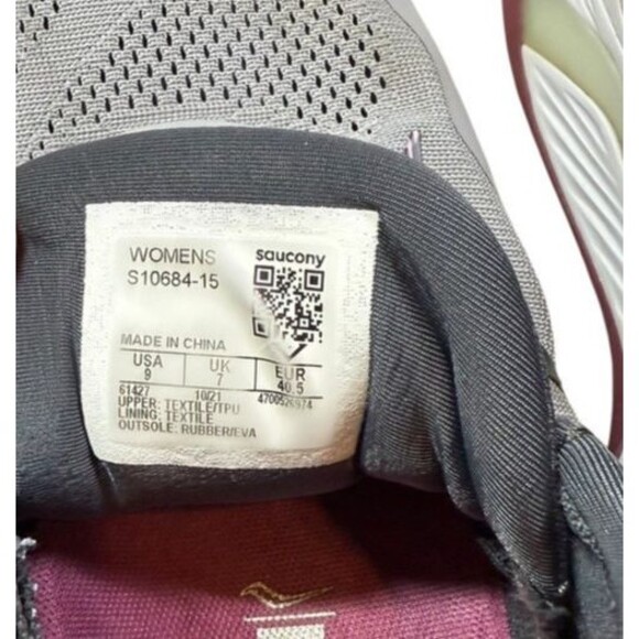 Saucony Women's Athletic Shoes - Light Gray and Pink - Picture 5 of 9